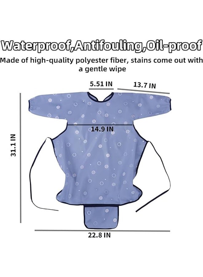Coverall Baby Feeding Bib for Eating,Long Sleeves Bib Attaches to Highchair and Table,Weaning Bibs - Image 3